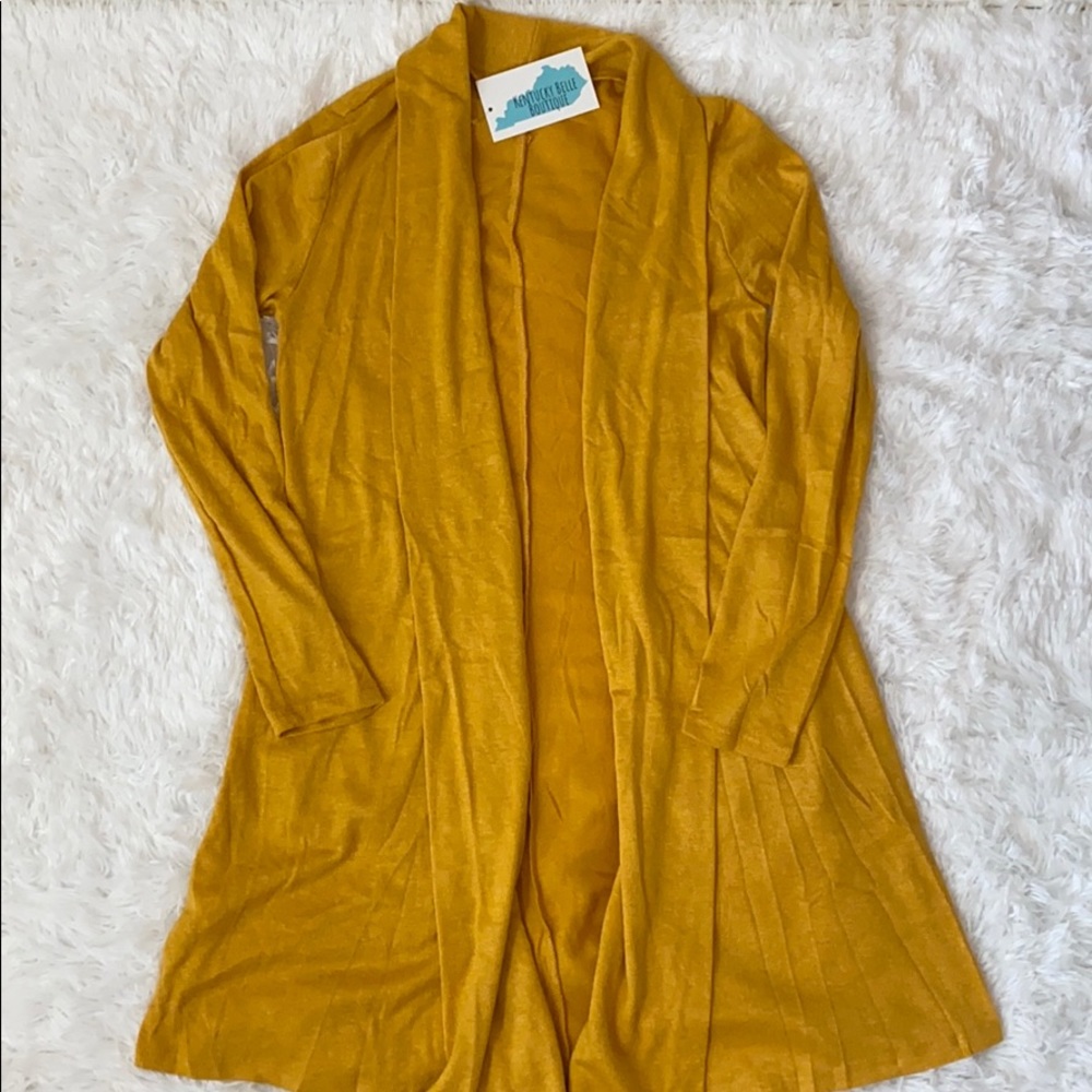 Mustard cardigan